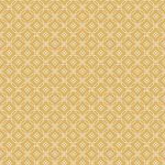 Trendy background image with decorative geometric ornament on gold background in vintage style for your design projects, seamless patterns, wallpaper textures with flat design. Vector illustration