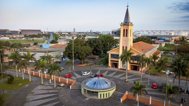 Pra&ccedil;a da F&eacute; - Church of Nossa Senhora do Rocio - Paranagu&aacute; - Paran&aacute; - Brazil