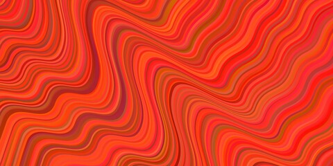 Light Orange vector background with lines.