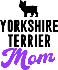 Yorkshire Terrier Mom Vector