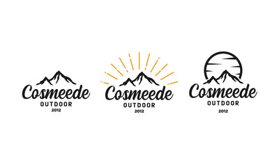 Mountain outdoor logo designs