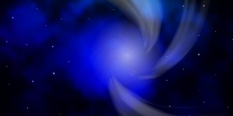 Dark Blue, Green vector texture with beautiful stars.