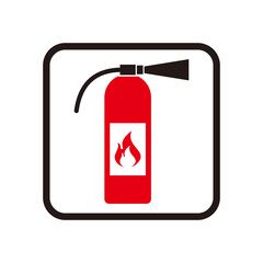 Fire extinguisher icon vector symbol