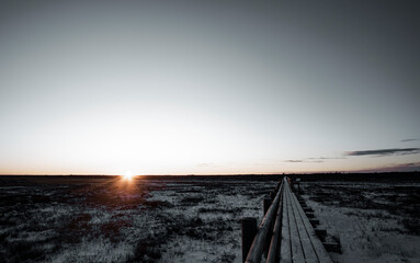 winter bog view in Estonia