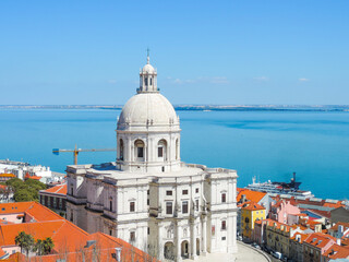 Lisbon, Portugal, March 2016 - view of the National Pantheon (Panteão Nacional)