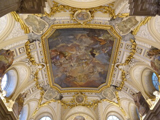 [Spain] The frescoes on the ceiling in the grand staircase of the Royal Palace of Madrid (Madrid)