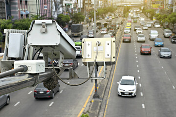 Speed camera car in Thailand.