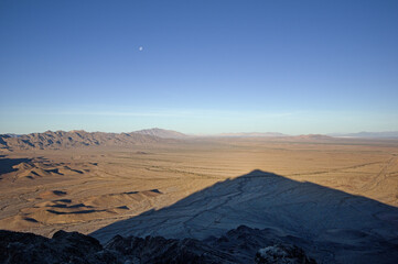 Fototapeta na wymiar Desert Mountain Shadow