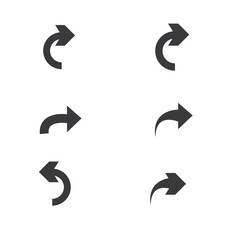 Arrow vector illustration icon Logo Template design