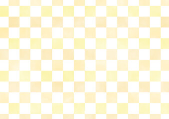 背景　市松模様タイル　テクスチャ　黄色