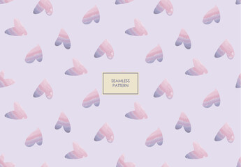 CUTE HEARTS SEAMLESS PATTERN. LOVE PATTERN