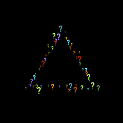 Question marks Quiz, doubt poll query public poll.