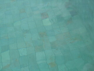 Close-up of the beautiful texture of ceramics, painted in different colors.