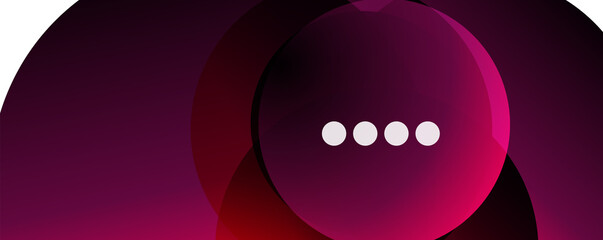 Fluid gradients, swirls and circles. Bright color lines. Vector Illustration For Wallpaper, Banner, Background, Landing Page