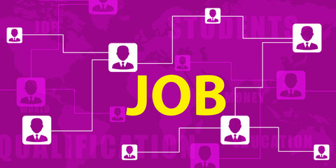 Obraz premium 2d rendering . Job Concept 