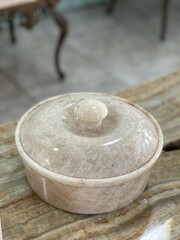 A decoration made of marble for the interior