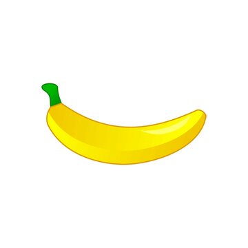 banana vector. Fresh banana fruit bunches on white background vector, banana fruit icon.