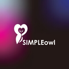 simple owl logo, silhoette of smart owl bird vector illustrations