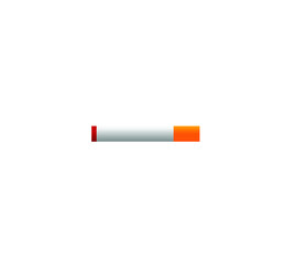 Smoking Cigarette Icon. Flat design style. Vector Illustration