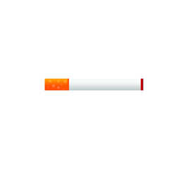 Smoking Cigarette Icon. Flat design style. Vector Illustration