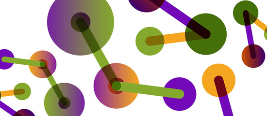 Network concept abstract background. Dots connection. Big data idea. Business template for wallpaper, banner, background or landing