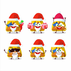 Santa Claus emoticons with school bag cartoon character