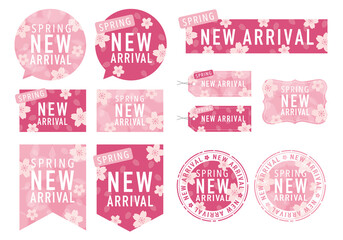New Arrival Badge Set for Seasonal Promotion