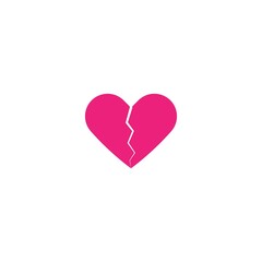 Broken heart icon