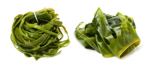 seaweed on white background © zcy