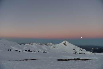 Lever de soleil sur la Pierre Saint Martin