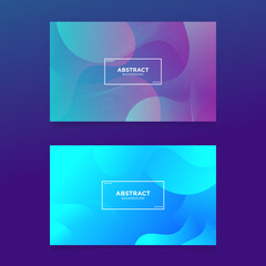 Set Abstract Colorful liquid background. Modern background design. gradient color. Dynamic Waves. Fluid shapes composition. Fit for website, banners, wallpapers, brochure, posters