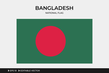 Bangladesh National Flag Illustration