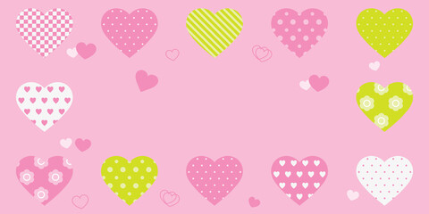 ロマンティックなハートの背景画像