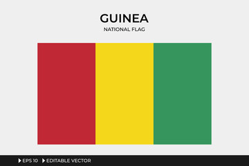 Guinea National Flag Illustration