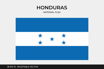 Honduras National Flag Illustration