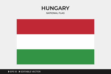 Hungary National Flag Illustration