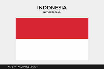 Indonesia National Flag Illustration