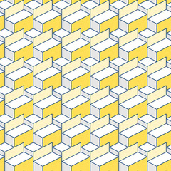 Cover template design with multicolor geometric pattern