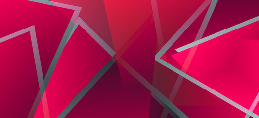 Geometric red background. Dynamic shapes composition. Greeting card Background