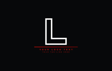 letter L Clean and Minimal Initial Based Logo Design