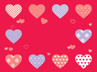 ロマンティックなハートの背景画像