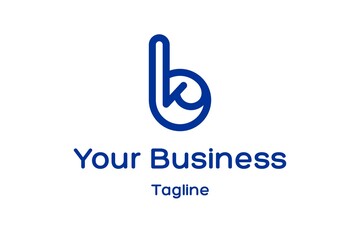 bk Logo Design - obrazy, fototapety, plakaty
