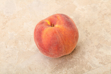 Fresh ripe sweet peach fruit