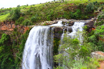 Fototapeta na wymiar river waterfall