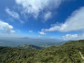 clouds over the mountain