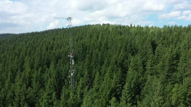 Station atmospheric science research drone aerial weather meteorology international Bily Kriz sunshine pyranometer, mountain spruce eddy covariance, measurement solar radiation scientific
