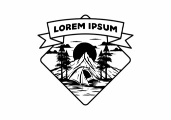 Mountain camping using dome tents