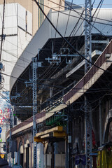 縦構図　新橋駅の風景