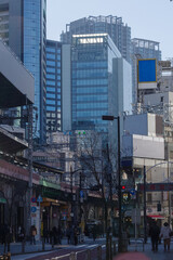 Fototapeta na wymiar 新橋駅周辺の風景