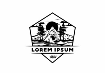 Mountain camping using dome tents